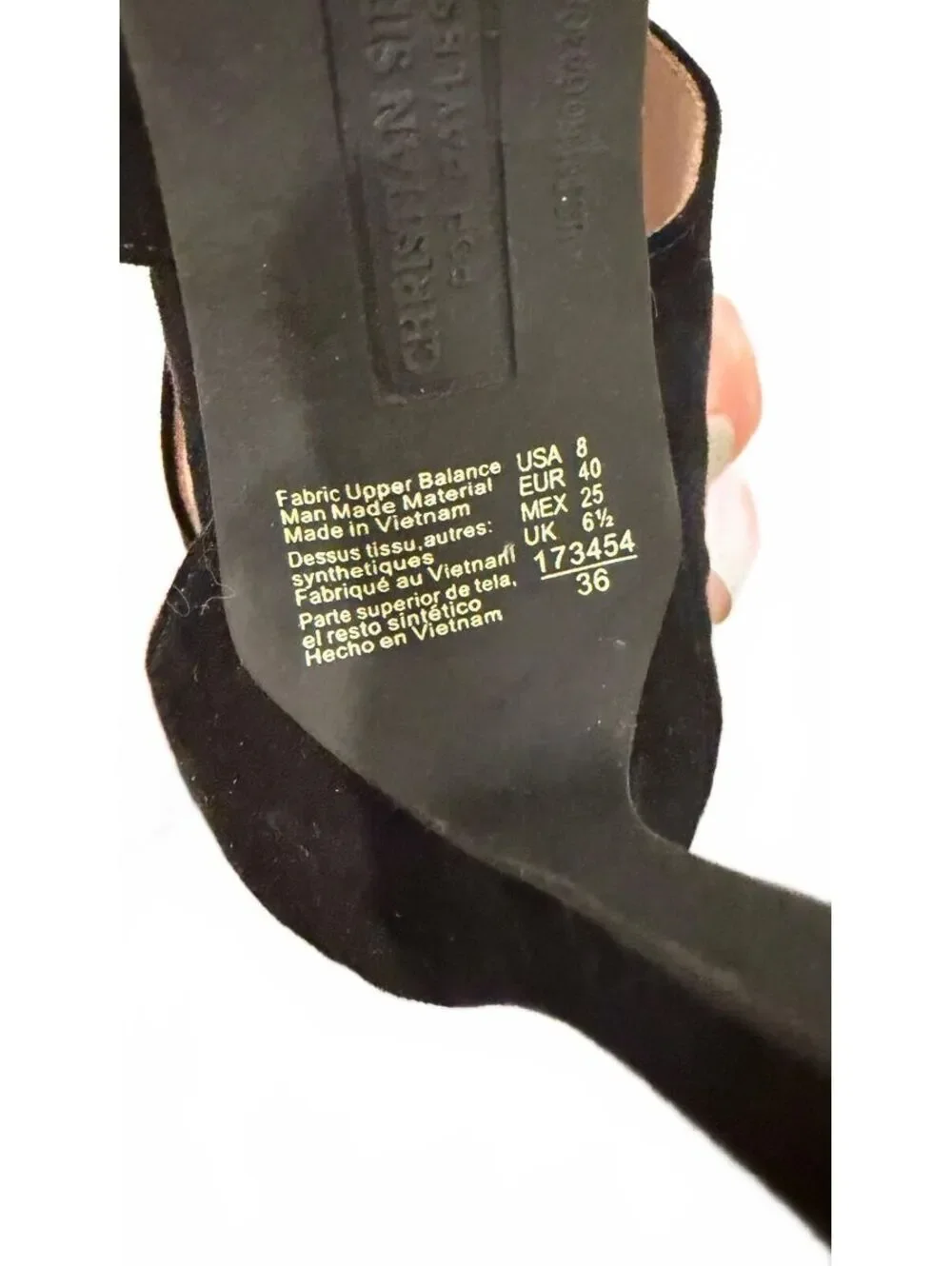 Christian Siriano women's size 8 Black Heel cocktail party